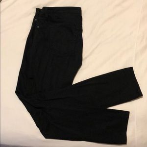 AG Black Suede Jeans